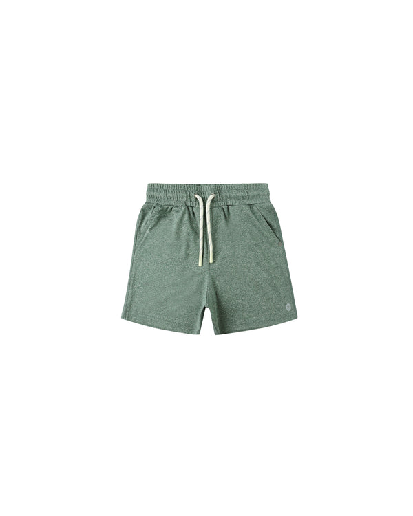 Rylee and Cru Oceanside Tech Short - Heathered Marine