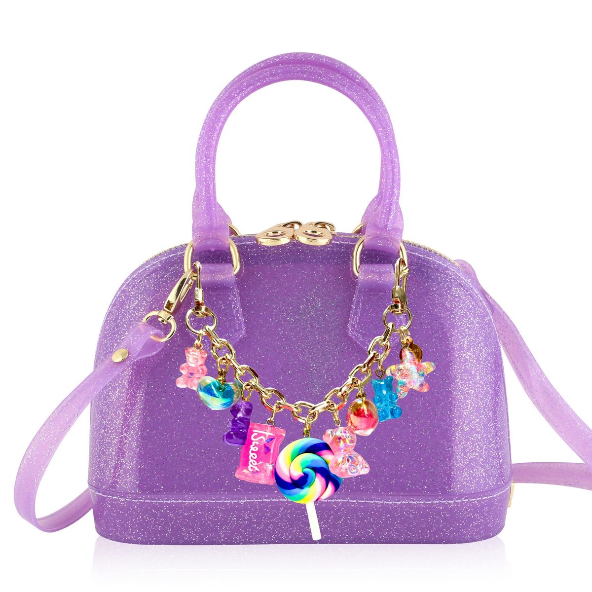 Cate Purple Sparkle Purse