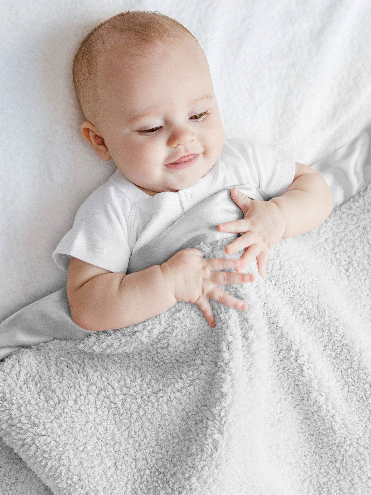 Little Giraffe - Chenille Baby Blanket: Unboxed / Sage