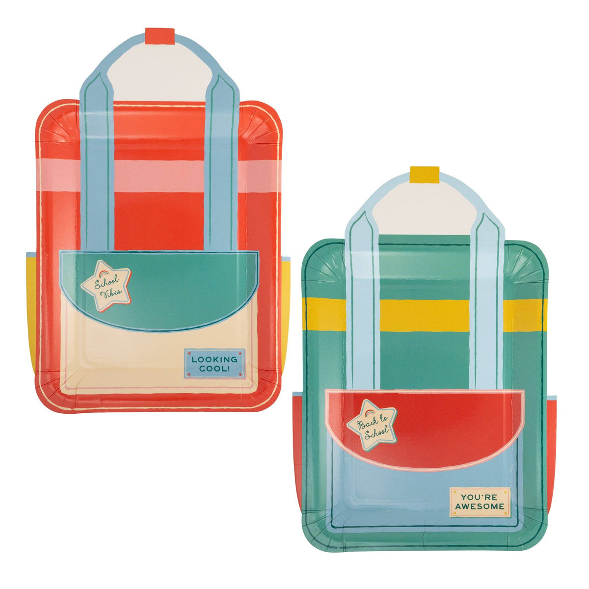 Backpack Shaped Plate Set