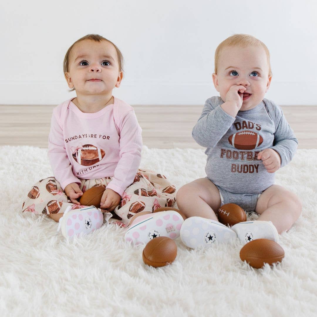 Football With Daddy Long Sleeve Bodysuit
