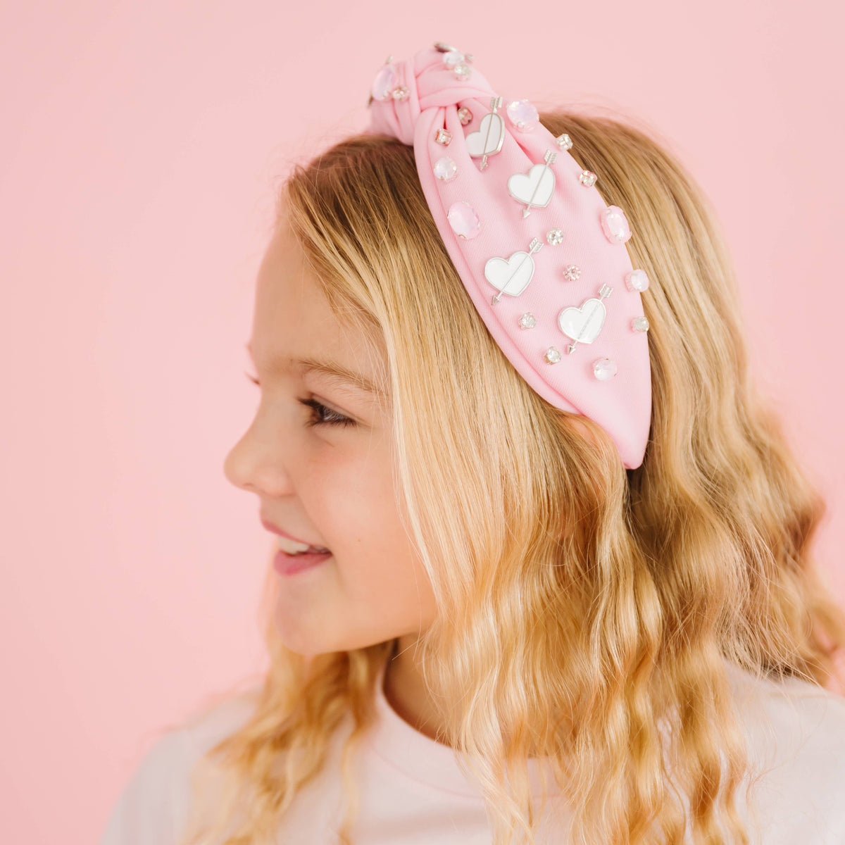 Pink Valentine's Day Gemstone Headband