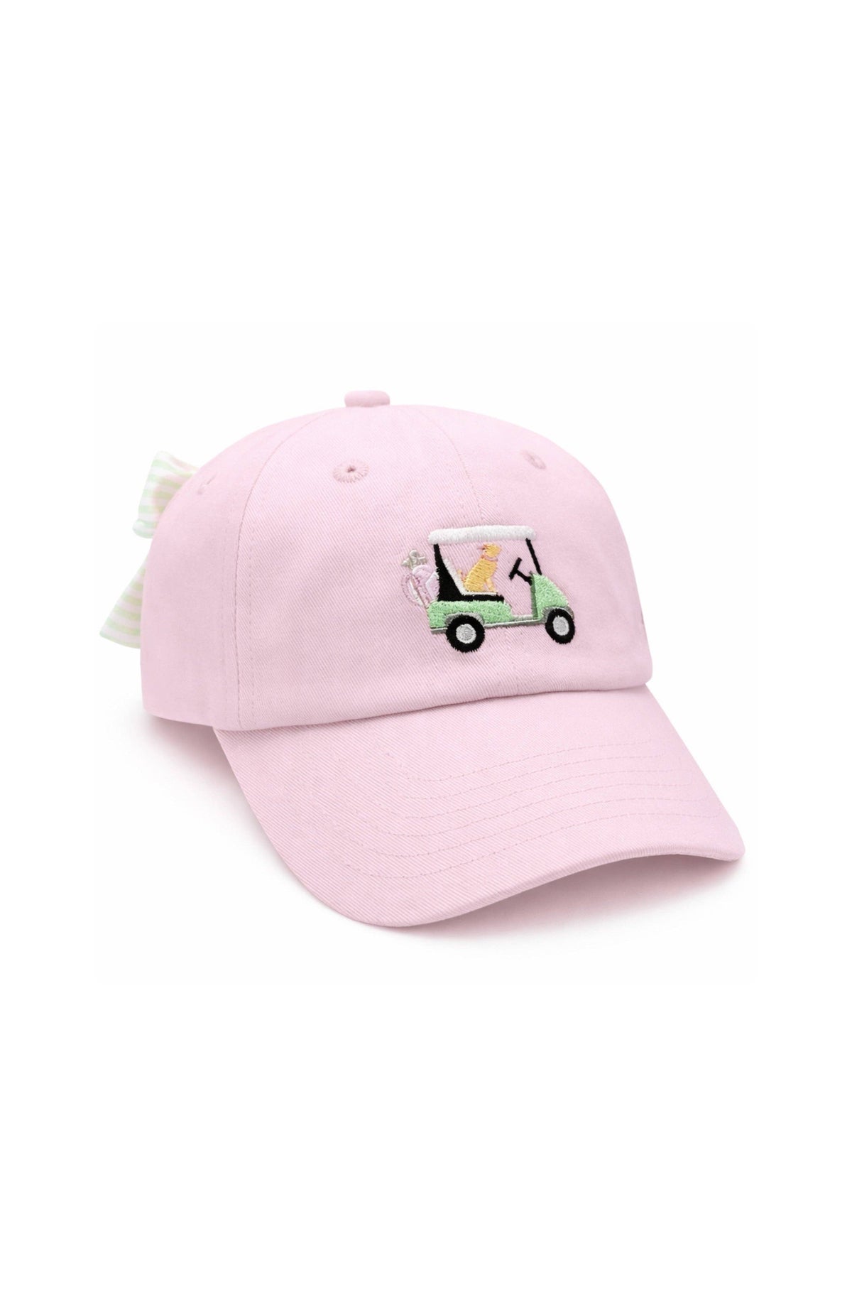 Dog in Golf Cart Bow Baseball Hat