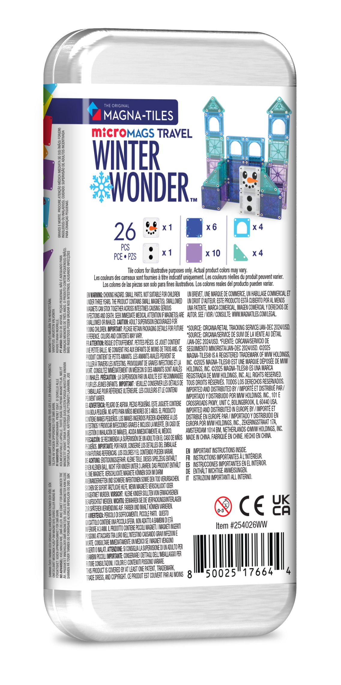 Magna-Tiles - Magna-Tiles Winter Wonder 26-Piece Travel Set