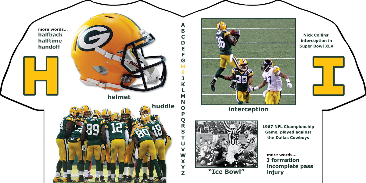 Michaelson Entertainment-Childrens Sports Board Books &amp; Toys - Green Bay Packers ABC