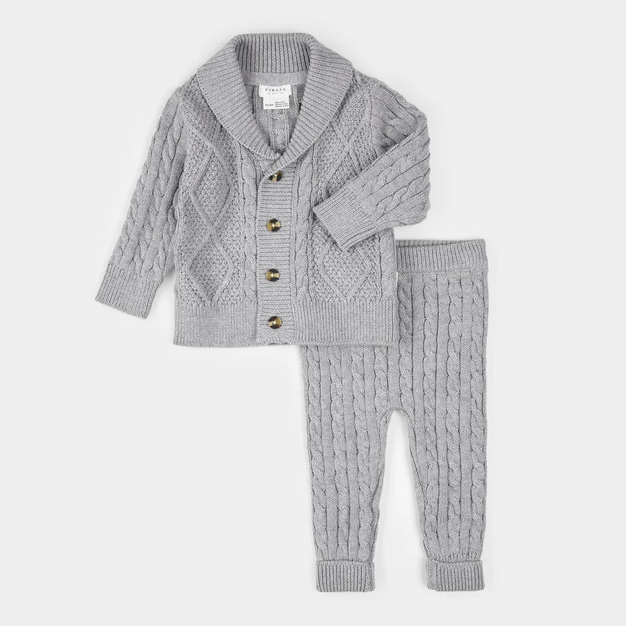 Heather Grey Knit Set