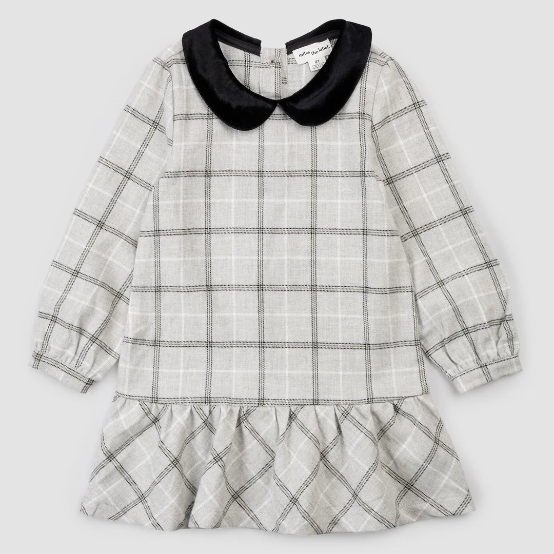 Plaid Flannel Collared Dress