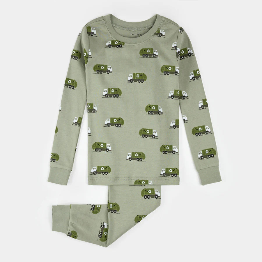 Recycle Truck Pajama Set