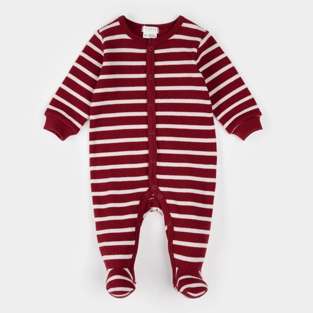 Striped Thermal Footie