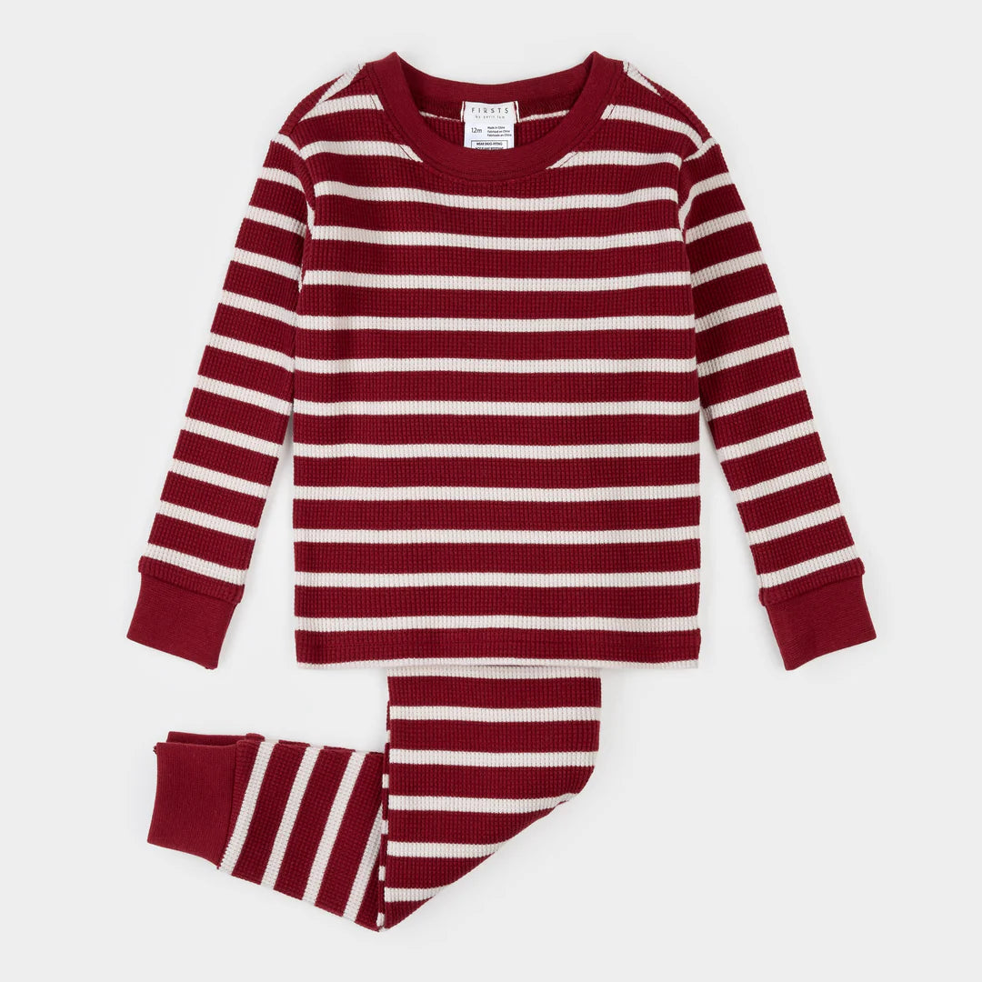 Stripe Thermal Pajama Set