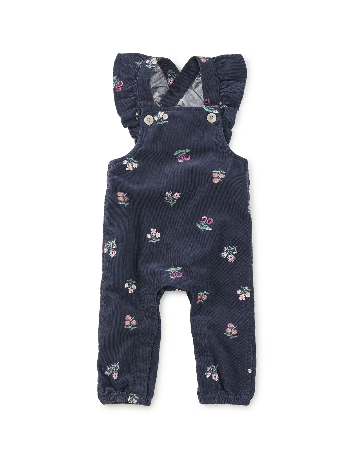 Corduroy Ruffle Baby Overalls
