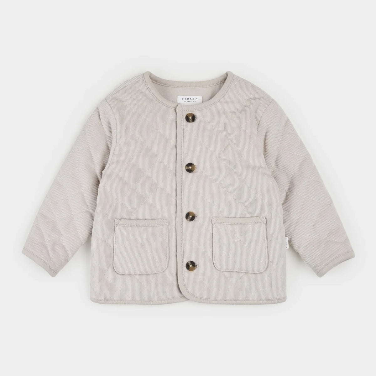 Corduroy Quilted Cardigan