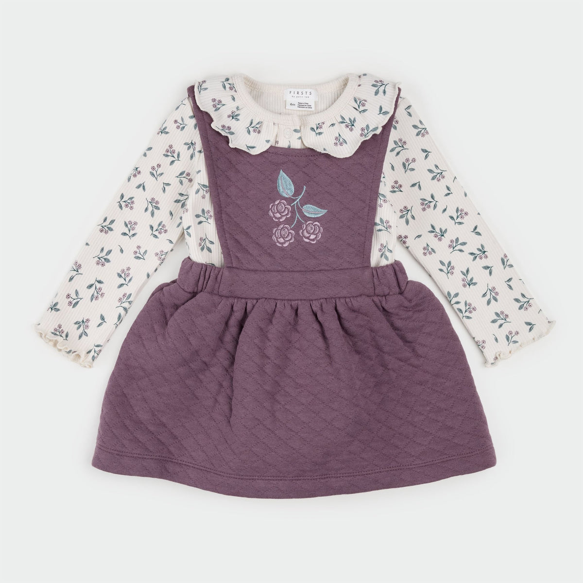 Quilted Overall Dress Set