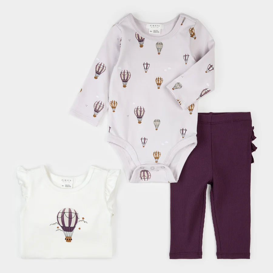 Hot Air Balloon 3 Pc Set