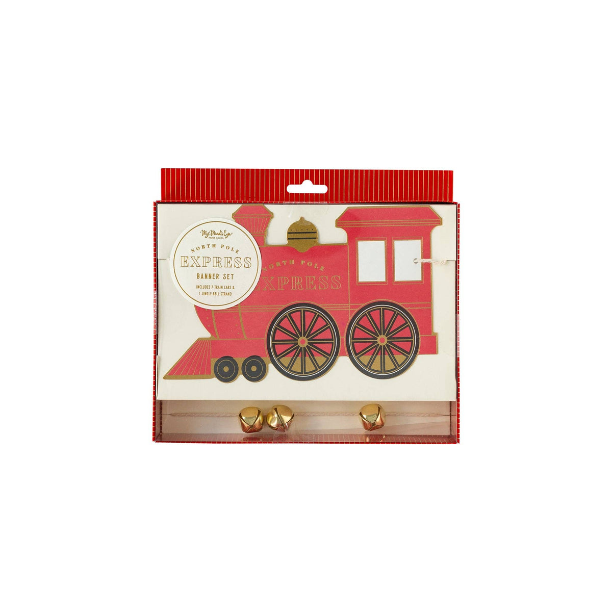 North Pole Express Train &amp; Bell Banner Set