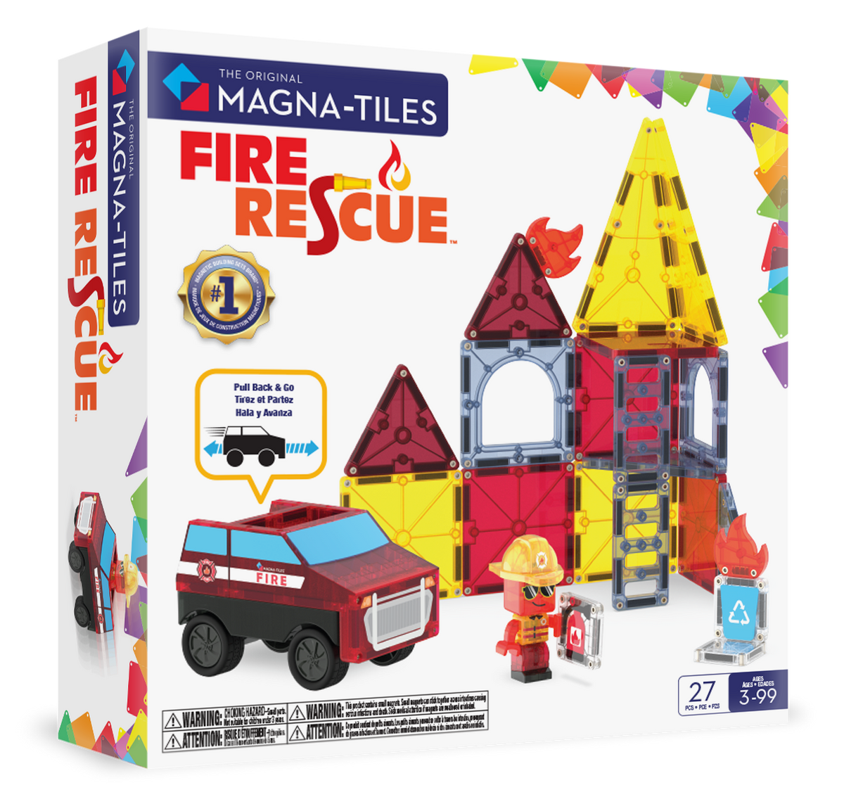 Magna-Tiles - Magna-Tiles Fire Rescue 27-Piece Set