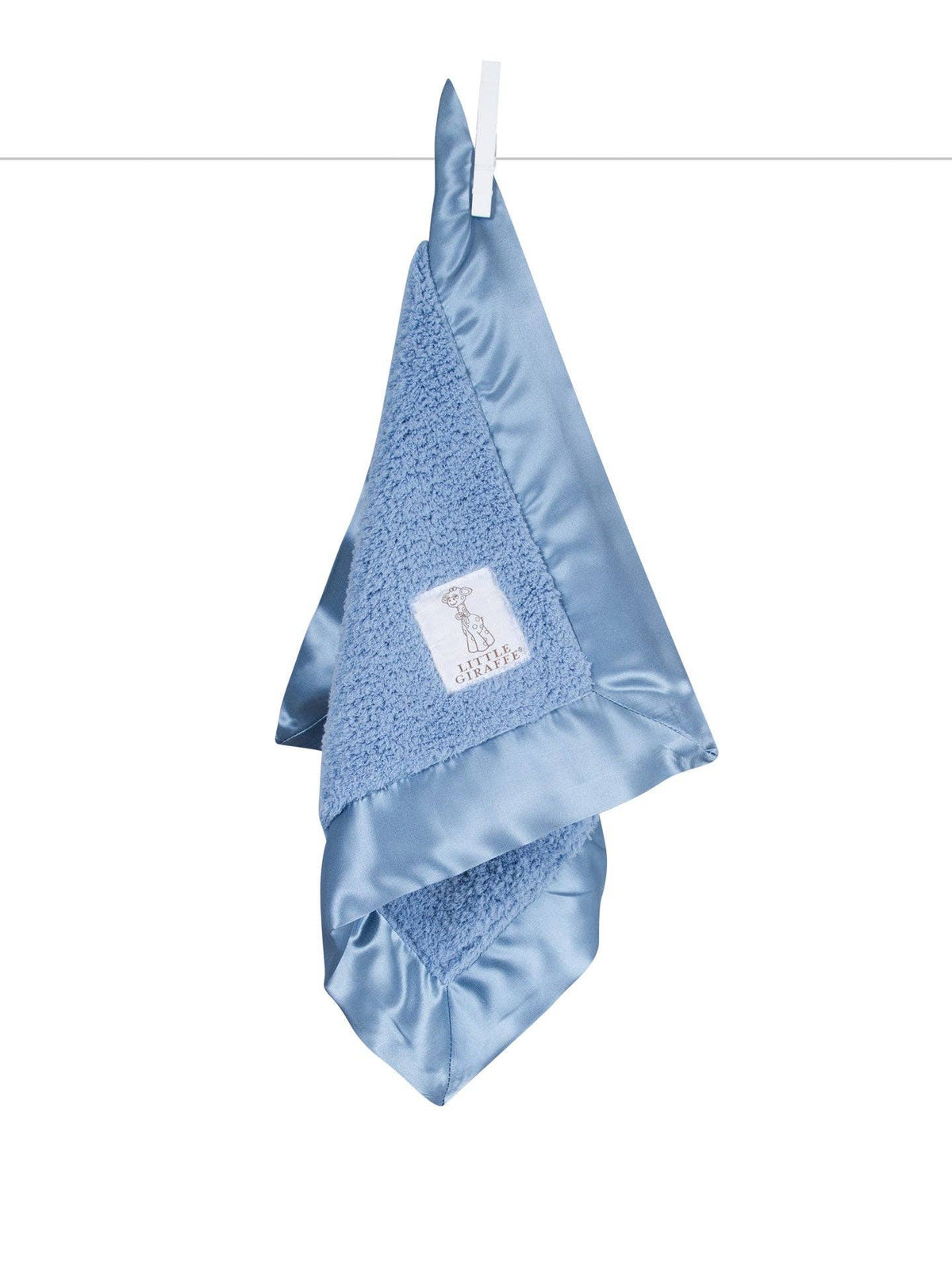 Little Giraffe - Chenille Blanky: Blue