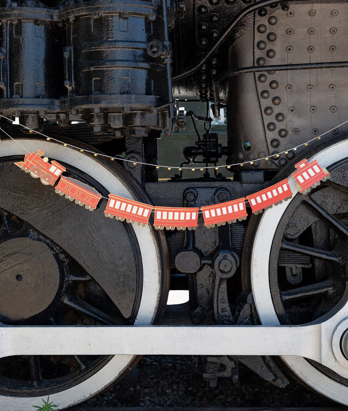 North Pole Express Train &amp; Bell Banner Set