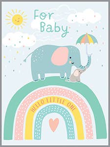 GINA B DESIGNS - Gift Enclosures - Elephant on Rainbow