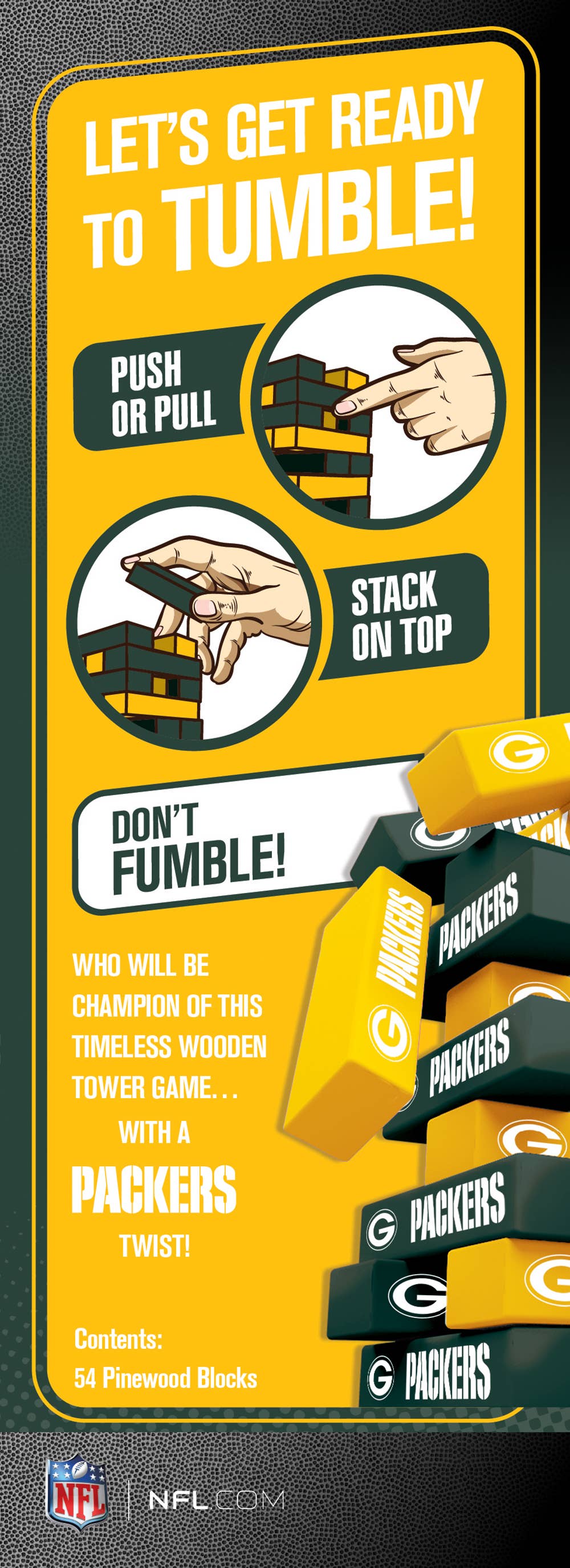 Green Bay Packers Tumble Tower