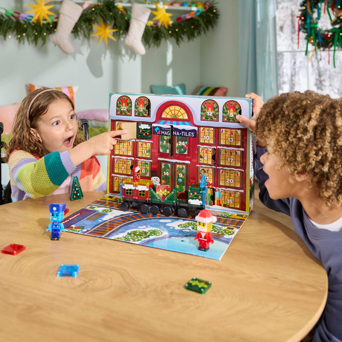 Magna-Tiles - MicroMAGS Advent Calendar 34 Piece Set: Default Title