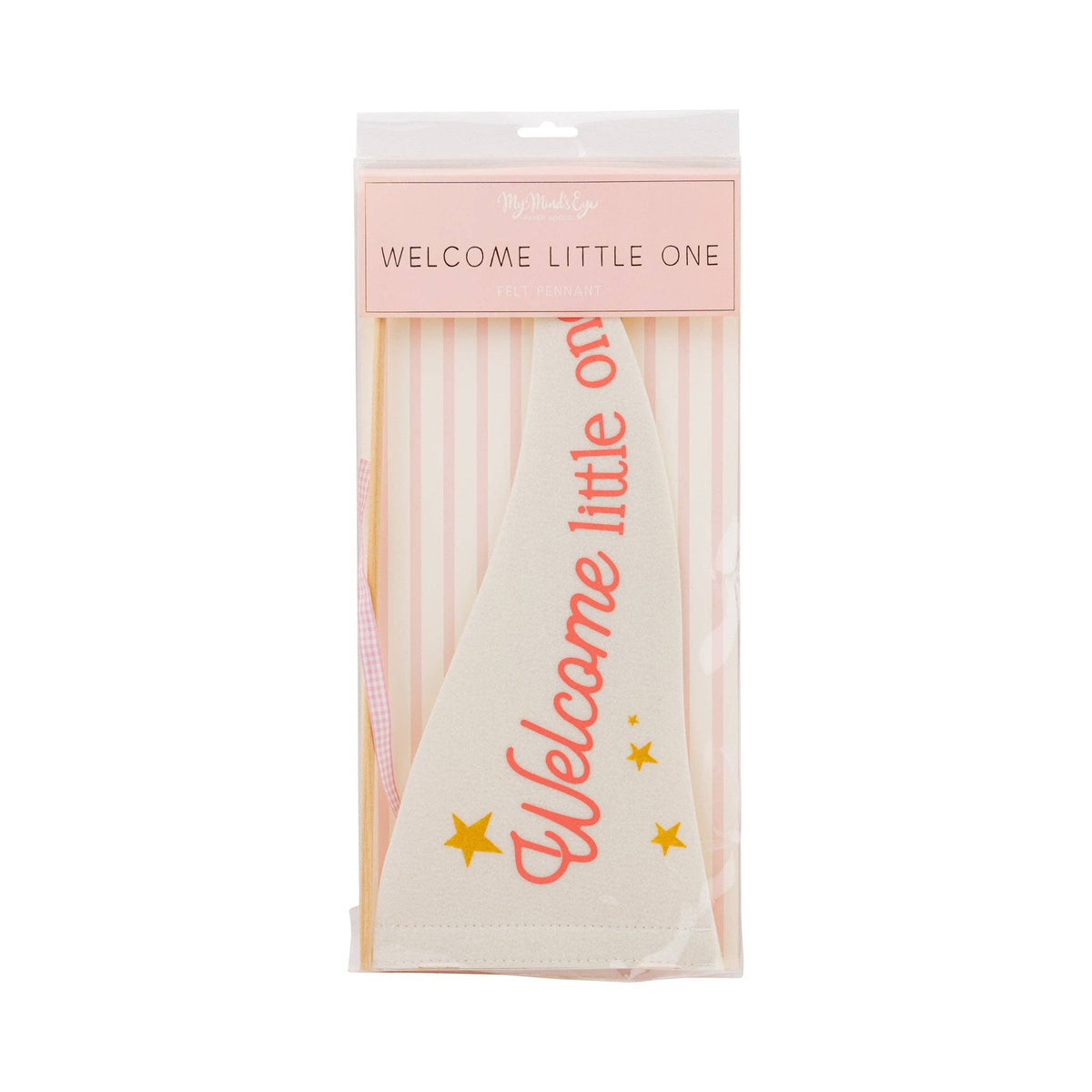 My Mind’s Eye - BAB1115 - Welcome Little One Pink Pennant