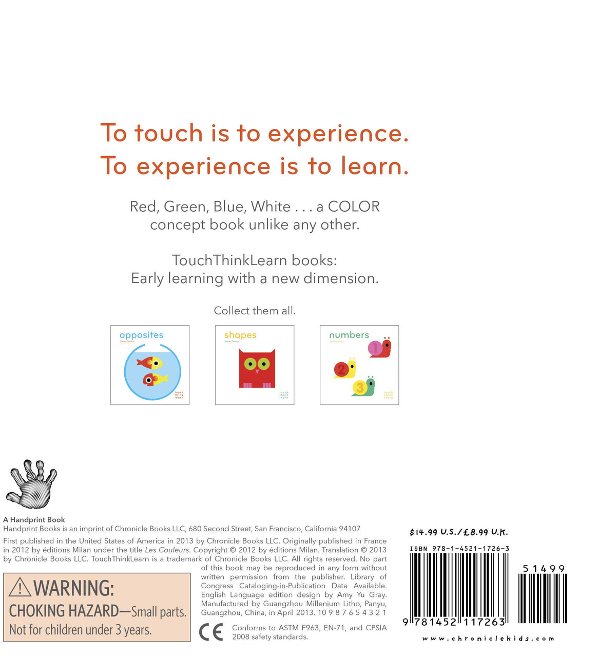 Chronicle Books - Touchthinklearn: Colors