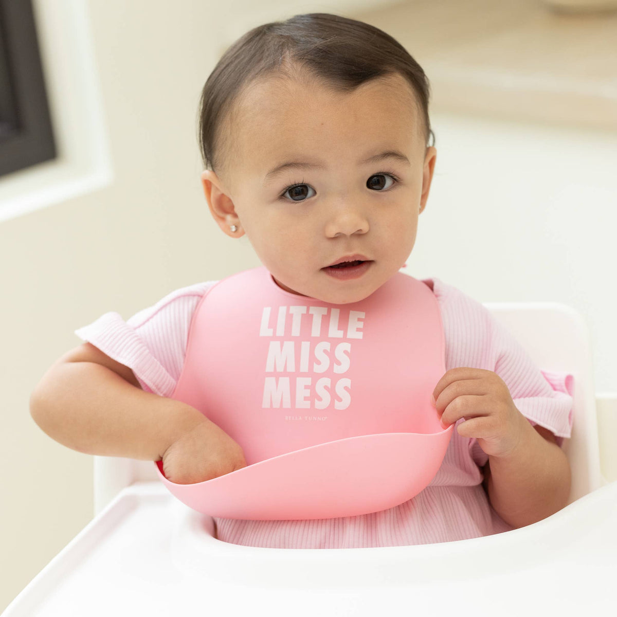 Bella Tunno - Little Miss Mess Wonder Bib: Pink