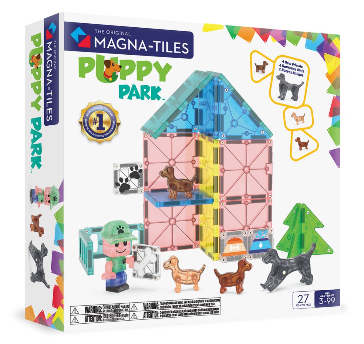 Magna-Tiles - Magna-Tiles Puppy Park 27-Piece Set