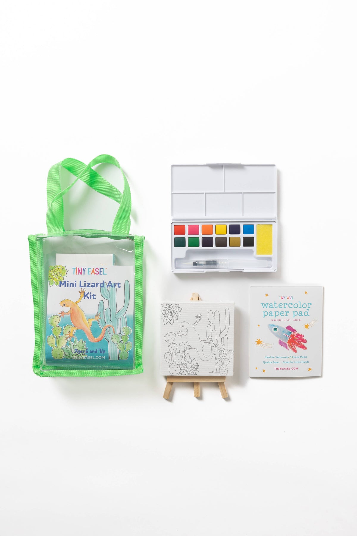 Tiny Easel - Mini Art Kits: Mini Lizard Art Kit