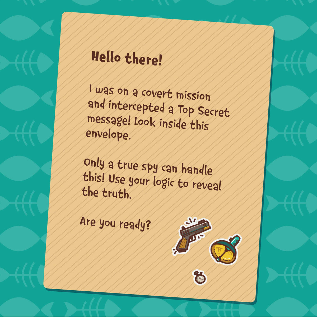 Secret Agent Treasure Hunt Party Game