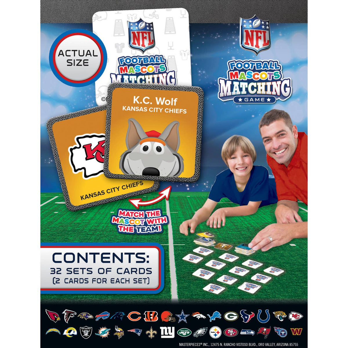 NFL Mascots Matching Game