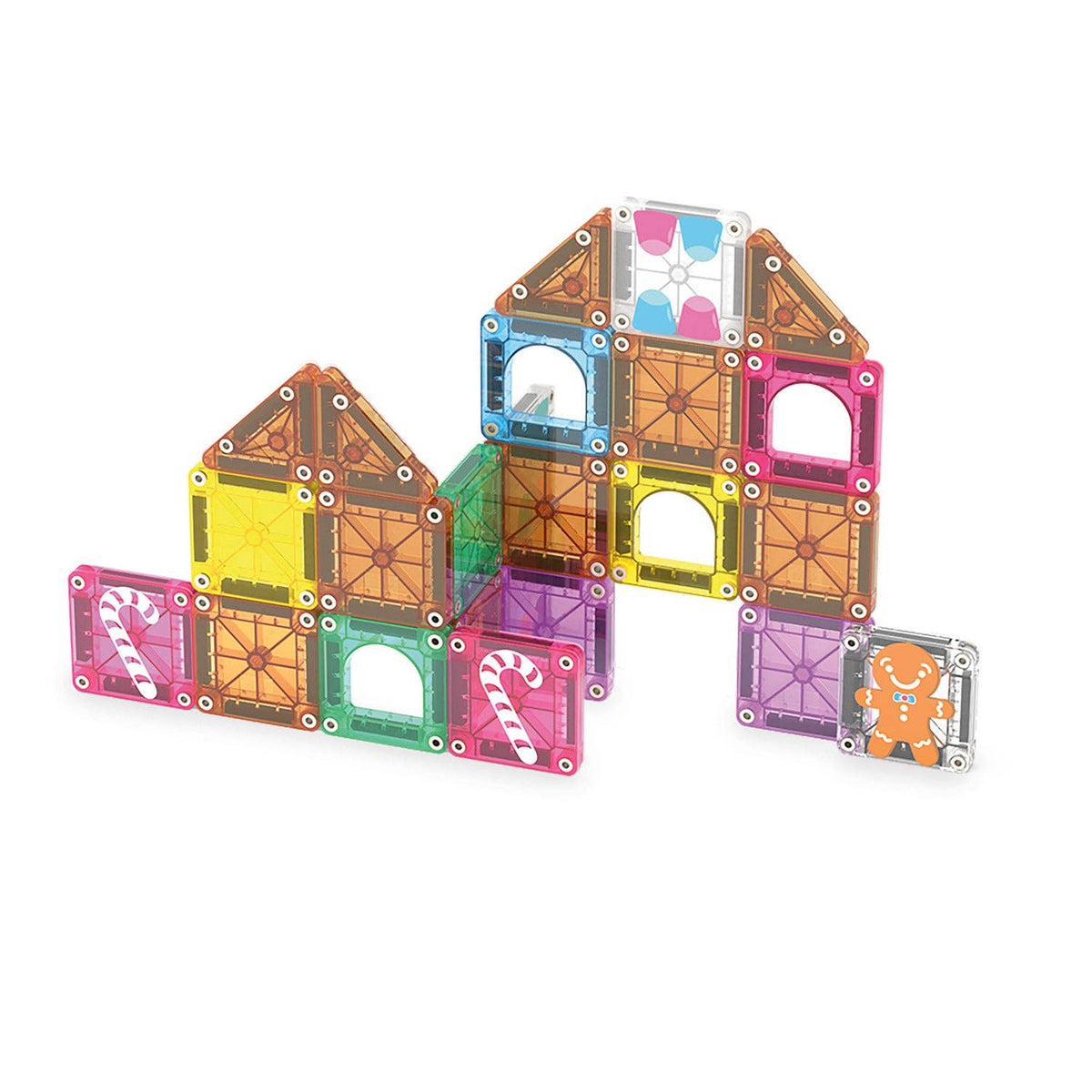 Magna-Tiles - MicroMAGS Gingerbread House 24 Piece Travel Set