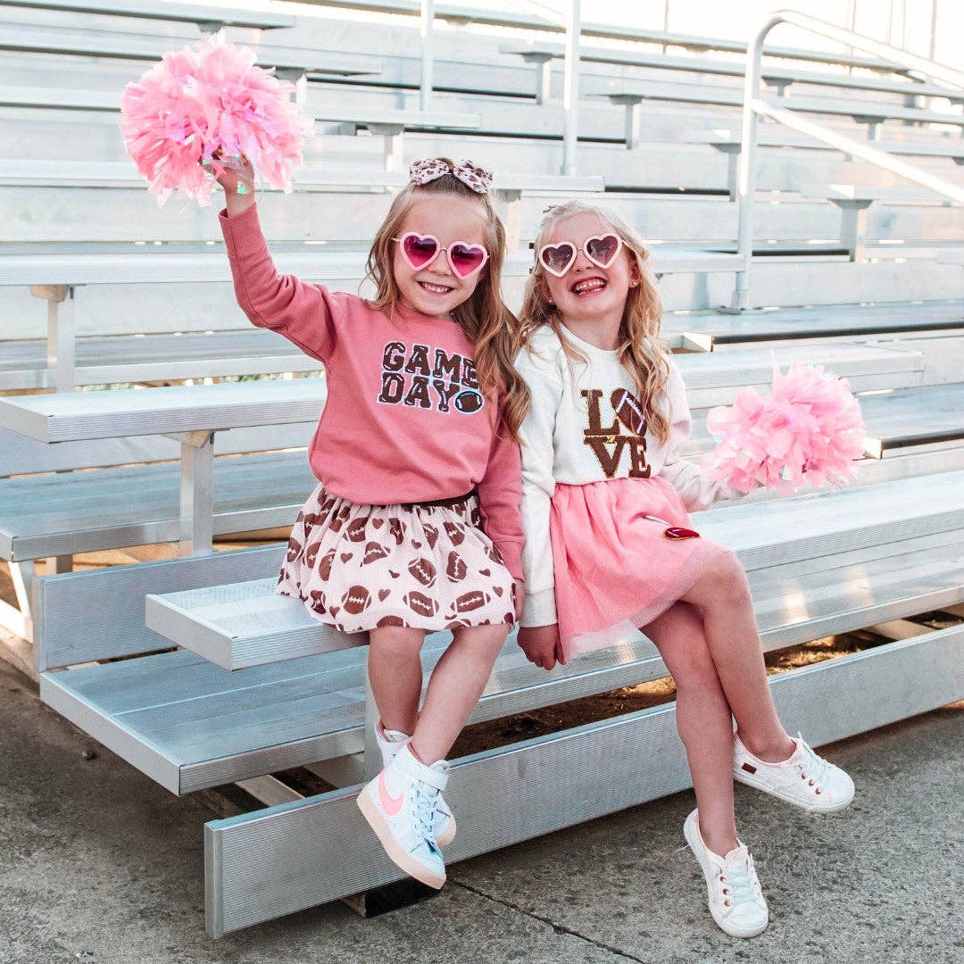 Football Love Patch Sweatshirt