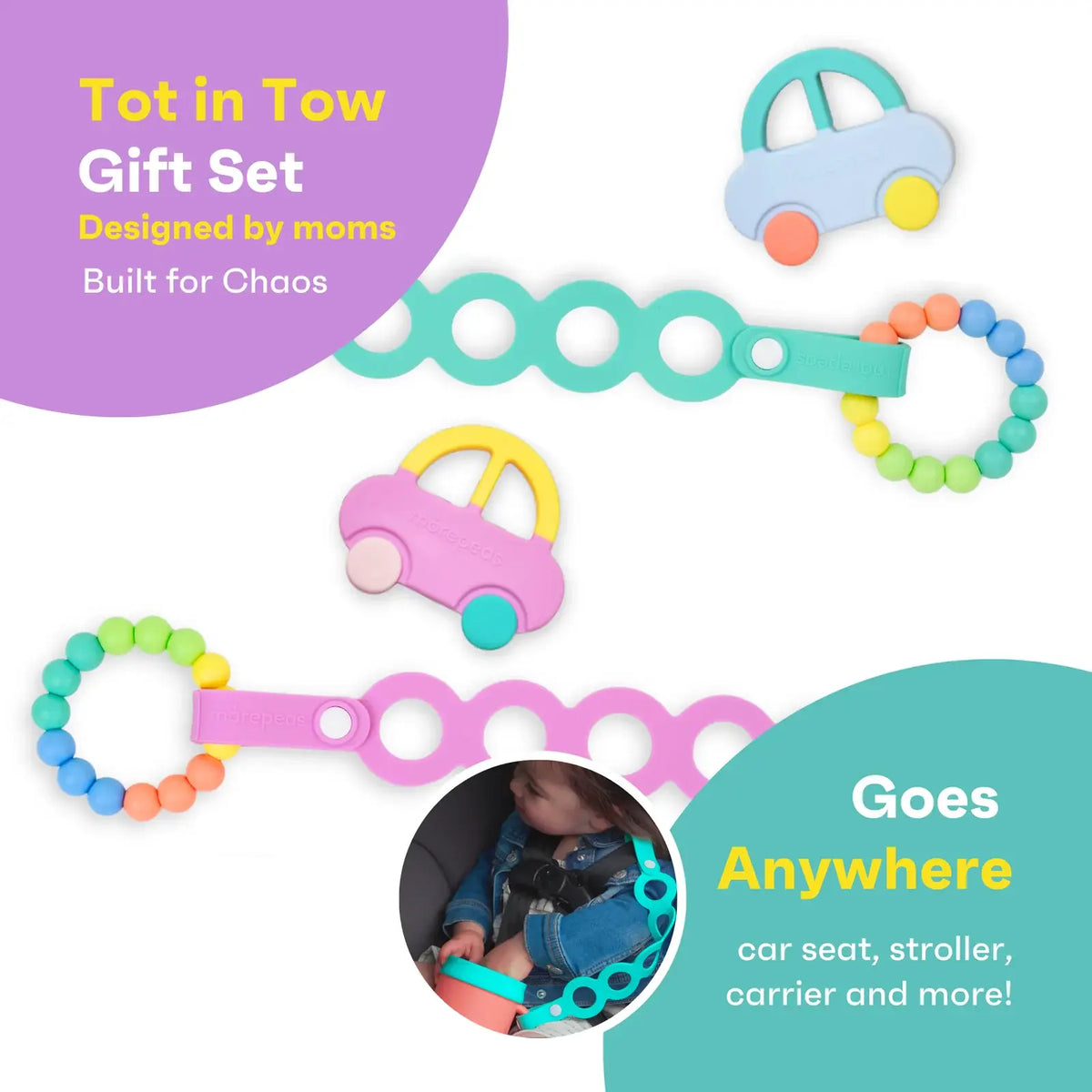 Tot in Tow Teething Set: Sherbert