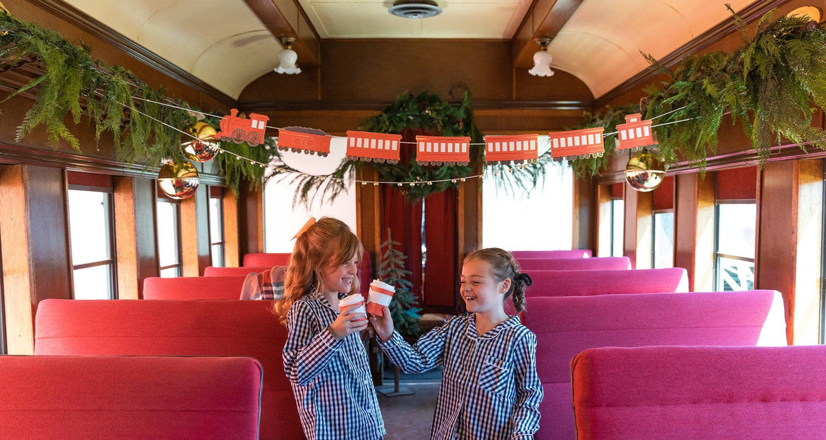 North Pole Express Train &amp; Bell Banner Set