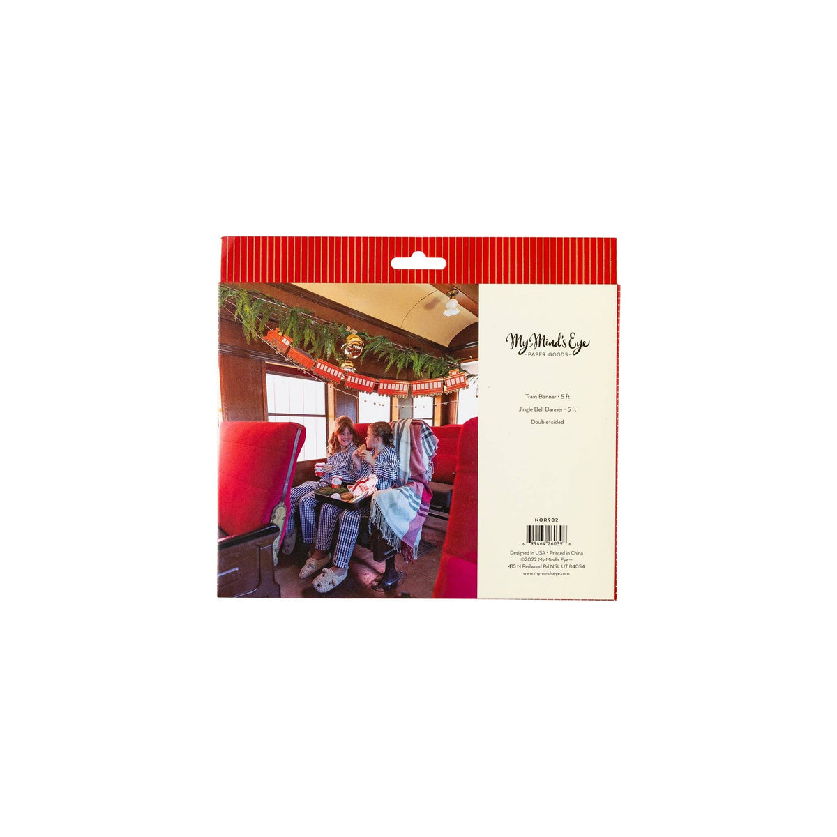 North Pole Express Train &amp; Bell Banner Set