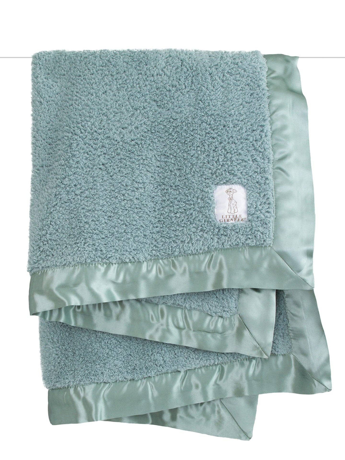 Little Giraffe - Chenille Baby Blanket: Unboxed / Sage