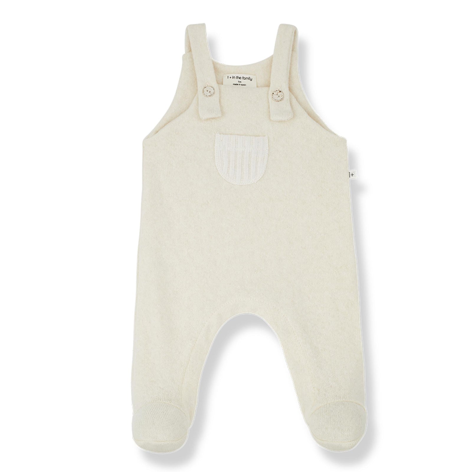 1+ in the Family Nino Footie & hat - Ecru