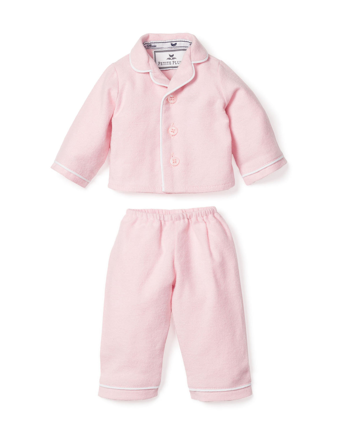 Pink Flannel Doll Pajamas