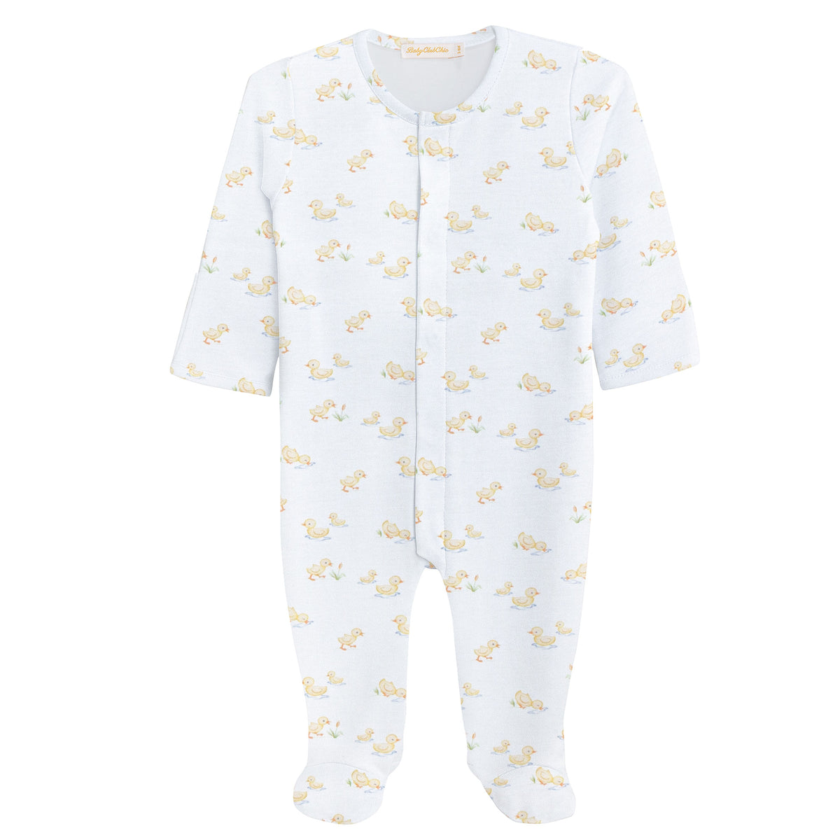 Tiny Baby Duckies Pima Footie