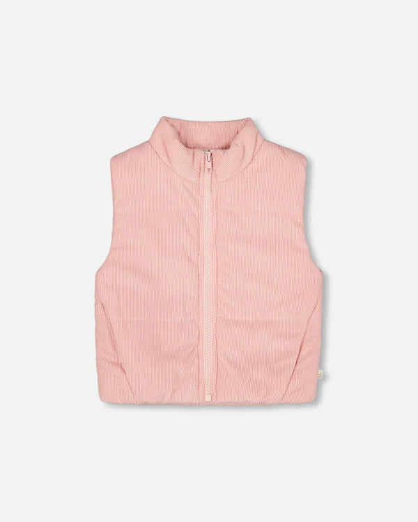 Corduroy Puffy Vest