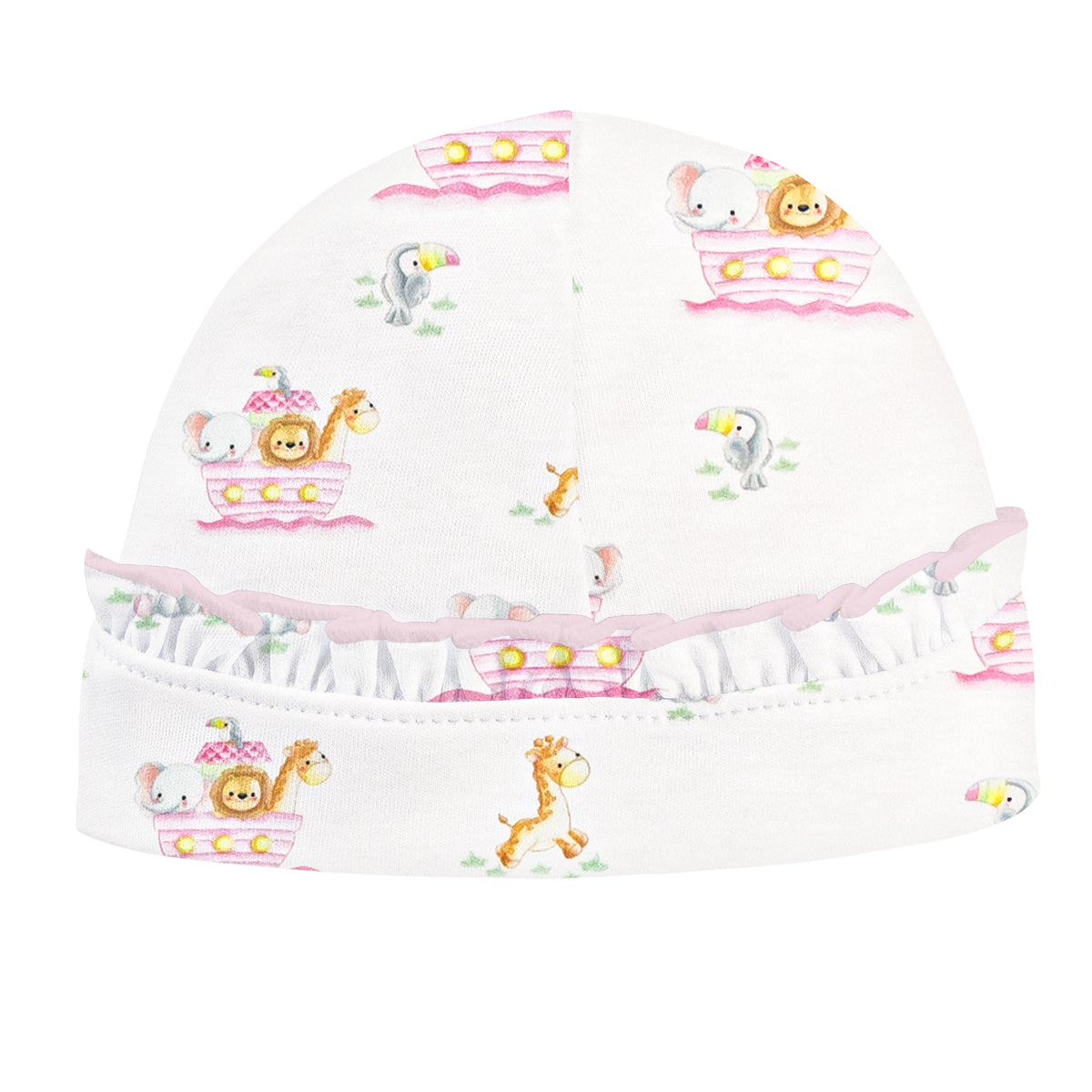 Noah's Ark Pink Pima Hat