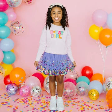 Birthday Girl Patch Sweatshirt