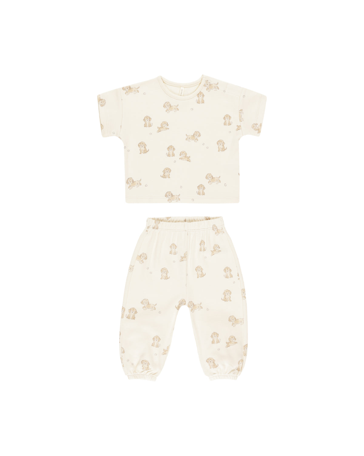 JERSEY TEE + PANT SET || PUPPIES