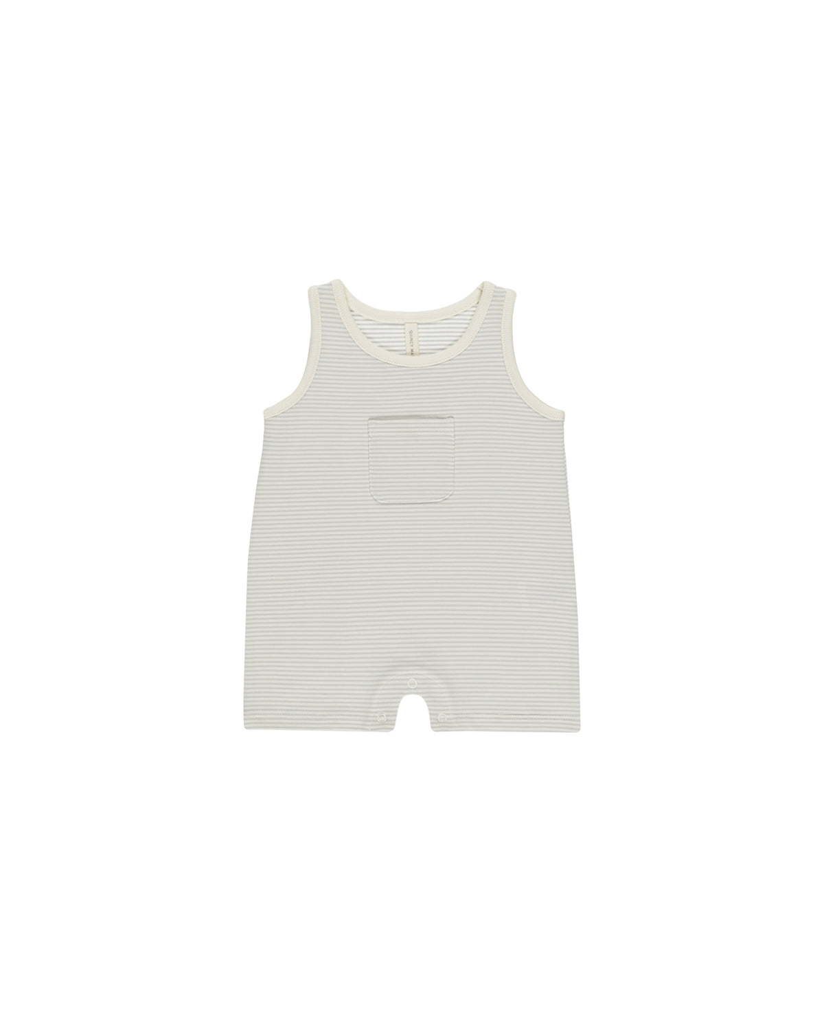 SLEEVELESS ONE-PIECE || SKY MICRO STRIPE