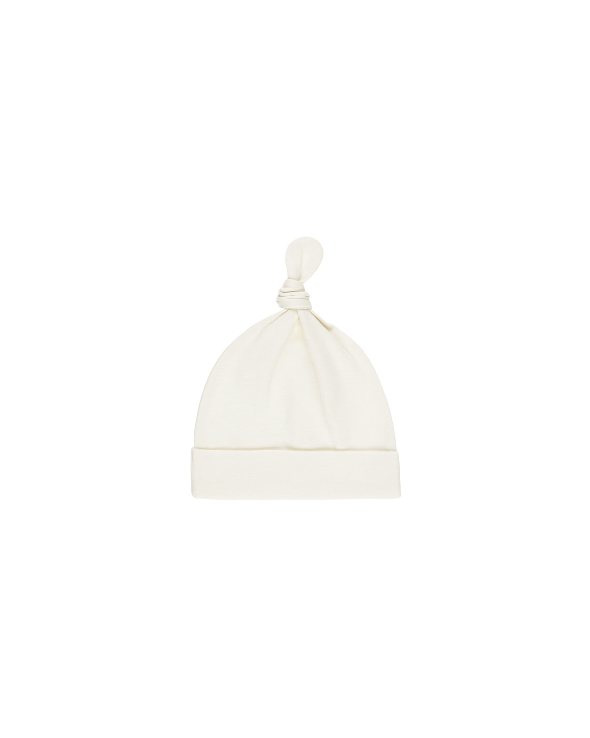 KNOTTED BABY HAT || IVORY