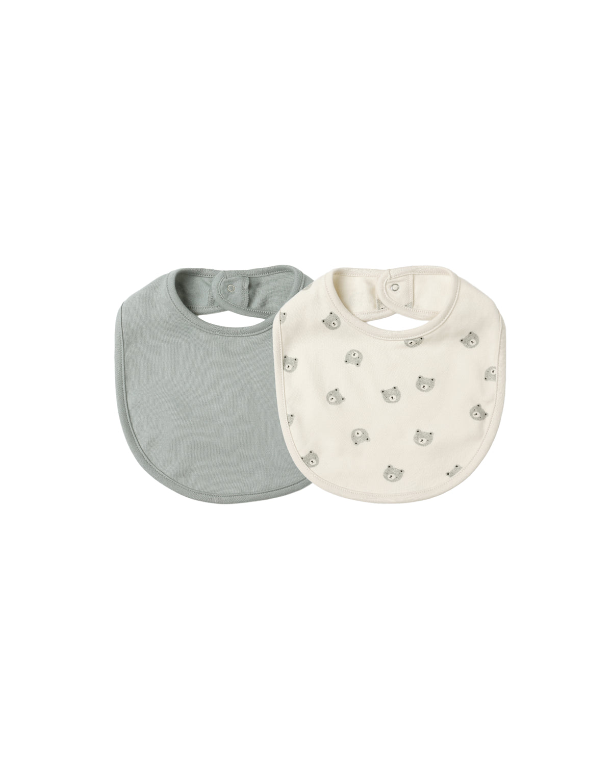 Jersey Snap Bib, 2 Pack || Bears, Steel Blue