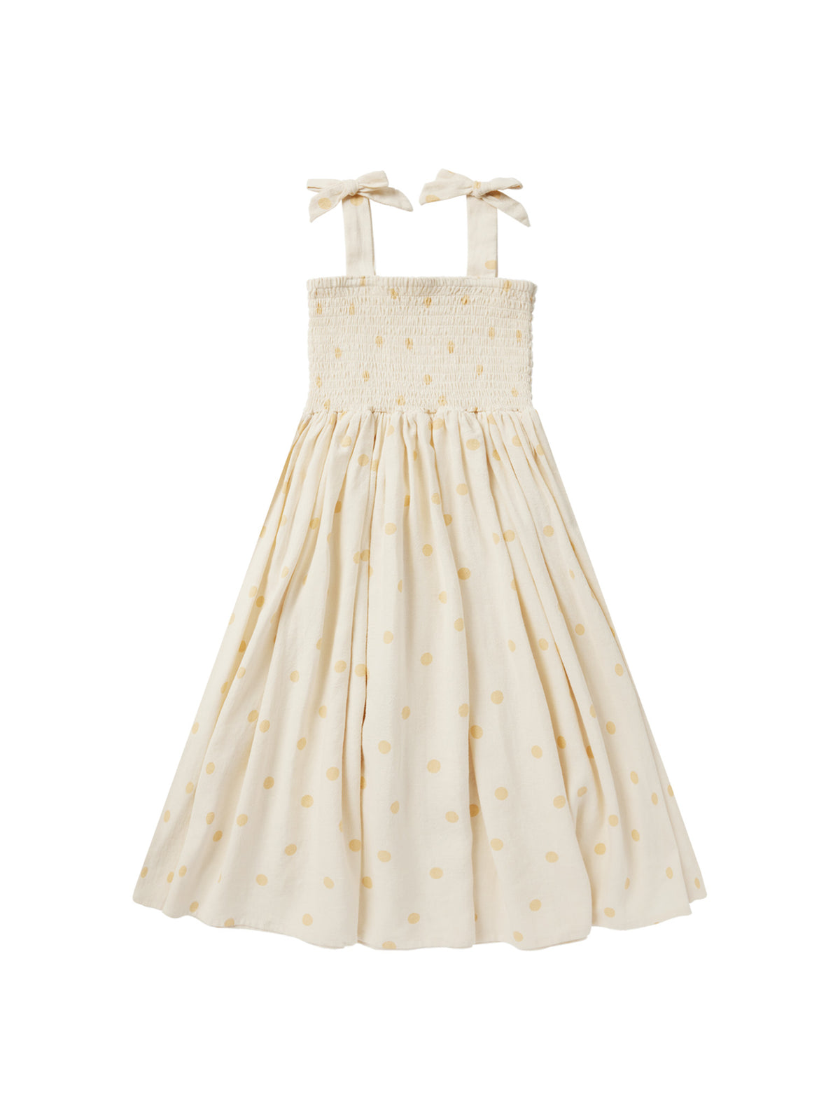 Ivy Dress || Yellow Polka Dot