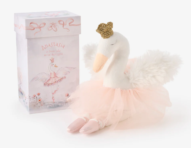 Anastasia the Ballerina Swan Plush Toy w/ Gift Box